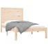 Estructura de cama de madera maciza 100x200