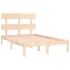 Estructura de cama de madera maciza 160x200