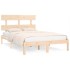 Estructura de cama madera maciza 180x200