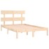 Estructura de cama madera maciza 180x200