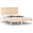 Estructura de cama madera maciza 120x190