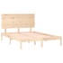 Estructura de cama madera maciza 120x190