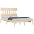 Estructura de cama de madera maciza 120x200