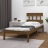 Estructura de cama madera maciza marrón miel 100x200