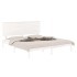 Estructura de cama madera maciza blanca King Size 150x200