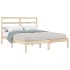 Estructura de cama madera maciza de pino 140x190