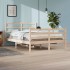 Estructura de cama madera maciza de pino 140x200