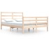 Estructura de cama madera maciza de pino 140x200