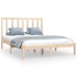 Estructura de cama madera maciza de pino 140x200