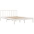 Estructura de cama de madera maciza de pino blanco 140x190