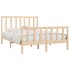 Estructura de cama madera maciza 120x190