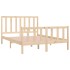 Estructura de cama madera maciza 120x190