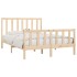 Estructura de cama madera maciza 140x190