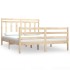 Estructura de cama madera maciza 120x190