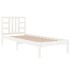 Estructura de cama madera maciza de pino blanca 100x200