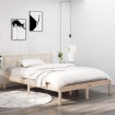 Estructura de cama madera maciza 120x190 cm