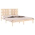 Estructura de cama madera maciza 150x200