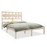 Estructura de cama madera maciza de pino 140x190