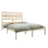 Estructura de cama madera maciza de pino 140x190