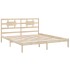 Estructura de cama de madera maciza 200x200