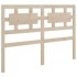 Estructura de cama de madera maciza 200x200