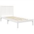 Estructura de cama madera maciza de pino blanco 75x190