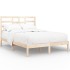 Estructura de cama madera maciza de pino 140x190