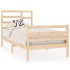 Estructura de cama madera maciza 90x190