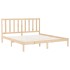 Estructura de cama de madera maciza 200x200