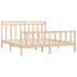 Estructura de cama madera maciza de pino 180x200