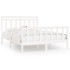 Estructura de cama madera maciza de pino blanca 150x200