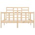 Estructura de cama de madera maciza de pino 160x200