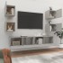 Set de muebles de TV 6 pzas madera contrachapada gris