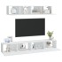 Set de muebles para TV 4 piezas madera contrachapada