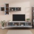 Set de muebles para TV 7 pzas madera contrachapada gris