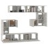 Mueble de pared de TV madera contrachapada gris