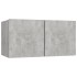 Mueble de pared de TV madera contrachapada gris