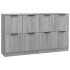 Aparadores 2 uds madera contrachapada gris Sonoma 60x30x70