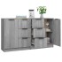 Aparadores 2 uds madera contrachapada gris Sonoma 60x30x70