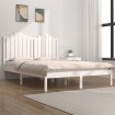 Estructura de cama madera maciza pino blanco 120x190 cm