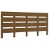Estructura de cama madera maciza de pino marrón miel 150x200