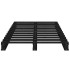 Estructura de cama madera maciza pino negro 75x190