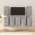Muebles para TV 7 uds contrachapado gris Sonoma 30,5x30x60