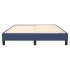 Estructura de cama box spring tela azul 140x190