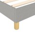 Estructura de cama box spring tela gris claro 200x200