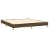 Estructura de cama box spring tela marrón 180x200