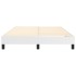 Estructura de cama box spring cuero sintético blanco 140x200