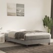 Estructura de cama box spring terciopelo gris claro 120x200 cm