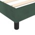 Estructura de cama box spring terciopelo verde oscuro