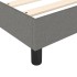 Estructura de cama box spring tela gris oscuro 100x200